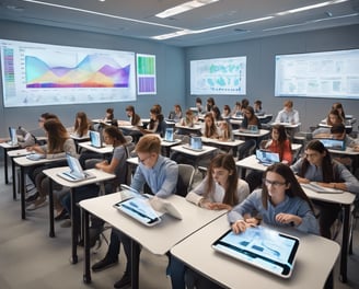 a classroom with students in a classroom