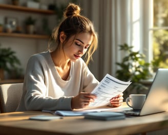 a woman Assessing her Financial Situation