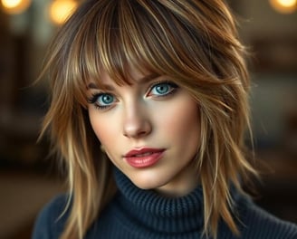 woman with a shullet haircut