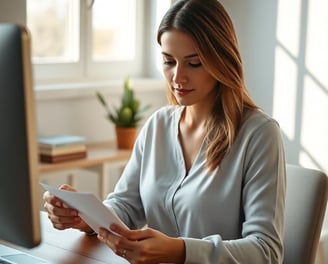woman with a simple to-do list