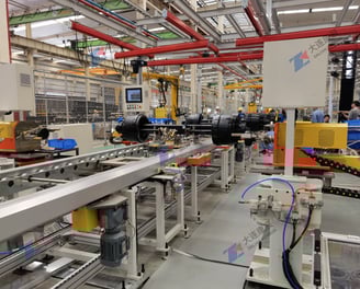 全自动车轴装配线-高精度工业机器人操作	Konson Axle Assembly Line Solutions