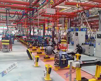 全自动车轴装配线-高精度工业机器人操作	Konson Axle Assembly Line Solutions