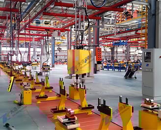 全自动车轴装配线-高精度工业机器人操作	Konson Axle Assembly Line Solutions