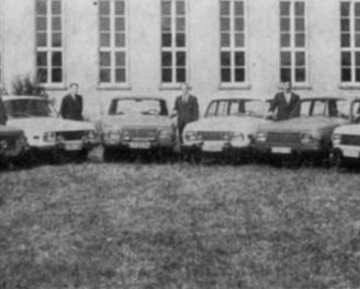 das erste Regionalvertreter-Kollektiv in der DDR, eingesetzt vom VEB Automobilwerk Eisenach