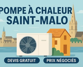installation rge de pompe à chaleur à saint malo infographie