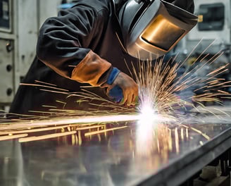 man in black jacket playing white and blue game board