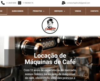 Chaplin Café- Empresa de locação e manutenção de máquinas de café - Santo André