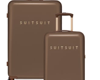 SUITSUIT Fab Seventies - Kofferset 2 delig - Handbagage 55cm - Ruimbagage koffer 76cm - TSA Slot - B