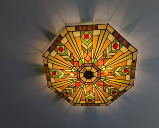 stained glass light fixture