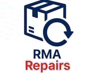 a picture of a camera and a camera with the words rma repair repair