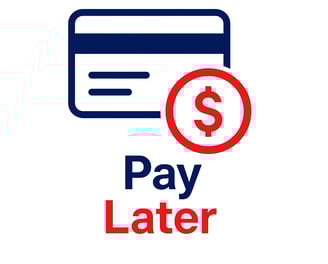 a credit card with a payable sign