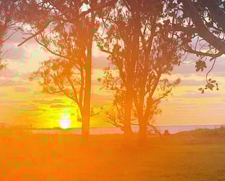 sunset at somerset long bay