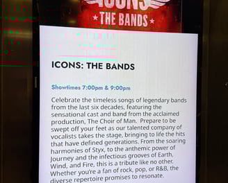 Rock and Roll Show onboard a cruise ship