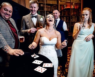bride laughing
