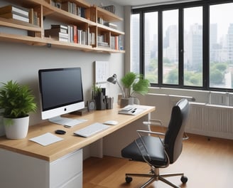 The image features the facade of a modern office building with a clean, geometric design. It is constructed with a combination of red brick and large glass panels, and there is a prominently displayed sign for Tata Consultancy Services in blue. Trees partially frame the view, and a lamppost is visible at the foreground.