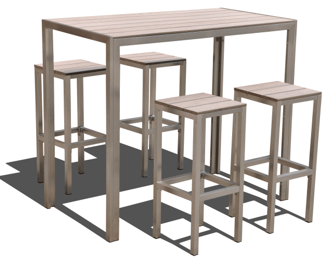 custom outdoor bar stools