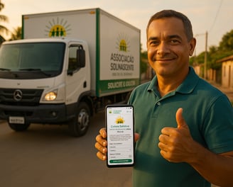 Cidadão solicitando coleta seletiva em Trairi