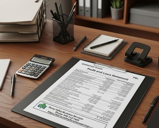 Photo of a Profit and Loss Statement