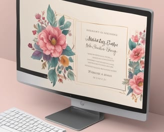 A web browser window displaying a website homepage with text promoting easy marketplace creation using Airtable without coding. The design includes a dark background, bright accent colors, and a gradient border. There is a navigation menu with options like Product, Use Cases, Explore, and others. A call-to-action button labeled 'Start for free' is featured prominently.