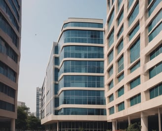 A multi-story house with intricate architectural details, featuring steep, pointed roofs and multiple windows. A large blue banner with white text 'For Sale Exclusivity' partially covers the front of the building. The structure is surrounded by lush green trees.