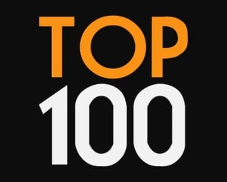 a black and white top 100 % of the top 100 % of the world '