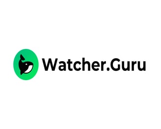 a watcher is shown in the background of a watcher guru logo