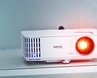 Projector represention Presentation preparation and delivery services. 