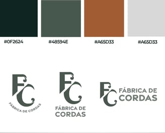 Logotipos contemporâneos, simbolizando a marca com um estilo único e cores que destacam sua proposta de valor no mercado.