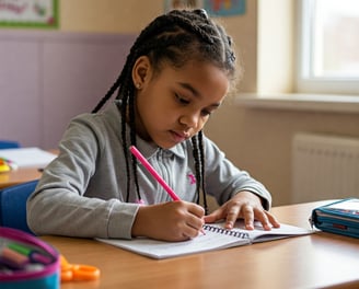 aider les enfants en difficulté avec l'écriture