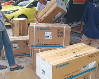 Pemasangan Ac Daikin di MAN 1 Pekanbaru