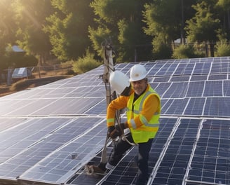 industrial power plant skyline