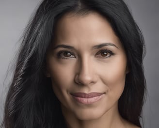 woman wearing black scoop-neck long-sleeved shirt