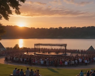 people watching concert during night time