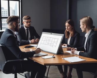 silhouette of people on hill