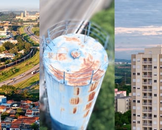 a tall glass of milkshake on a city street