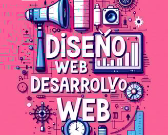 Una ilustracion sobre paginas web (diseño y desarrollo web)