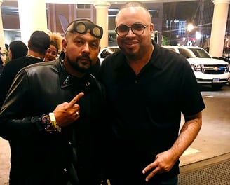 Sean Paul standing next to Rico Sanchez in Las Vegas, Nevada