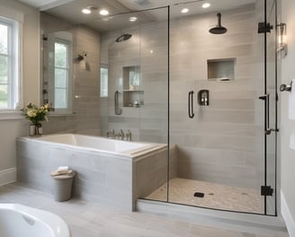 Tiled Walkin shower