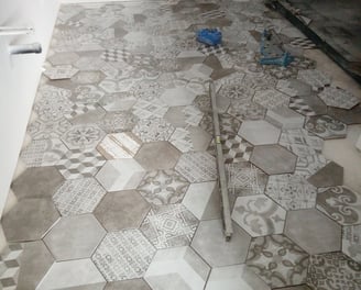 bathroom tile flooring