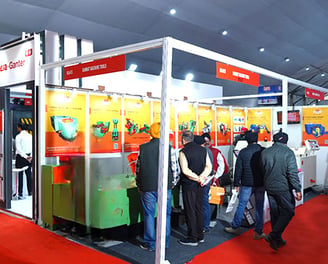 A photo of Samrat machine tools in exhibition in Ludhiana glada machauto