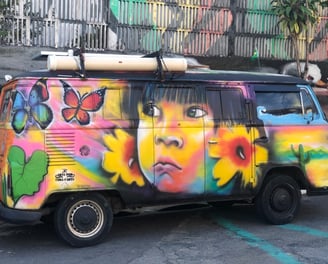 camionette coloree de Buenos Aires   