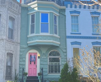 maison bleu à San Francisco 