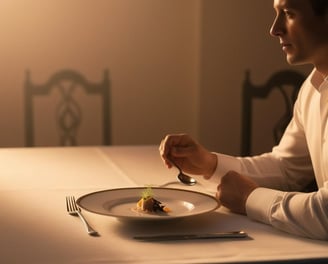 unable to eat a large meal due to anxiety