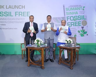 Book launch by Mr Sumant Sinha, Chairman, Renew Power with Power Minsiter RK Singh