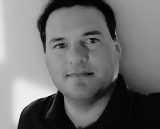 a man with a black shirt and a black shirt