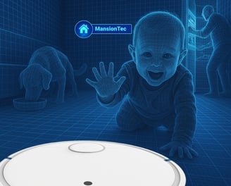 Robot 2 en 1 ideal para hogares con mascotas, niños y adultos mayores; limpieza precisa e higiénica.