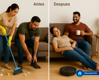Establece un entorno limpio para que el robot aspirador y fregasuelos lo mantenga impecable cada día