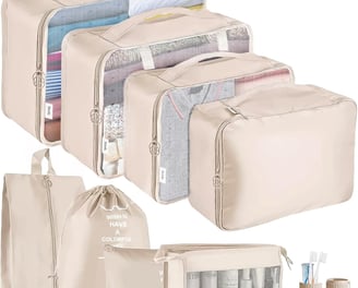 Organisateur de Valise,Lot de 9 Organiseurs de Bagage pour Voyage