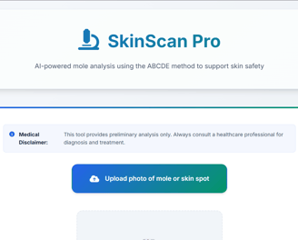 SkinScan website image