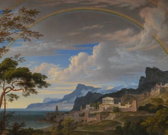 Heroic Landscape with Rainbow by Joseph Anton Koch